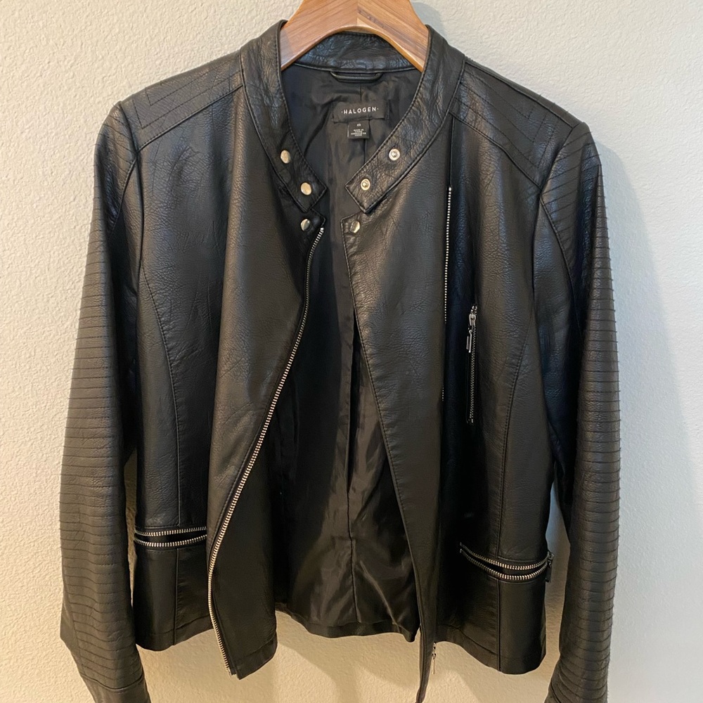 Moto leather jacket